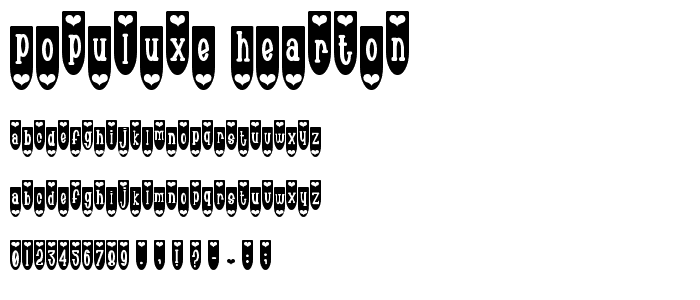 Populuxe Hearton font